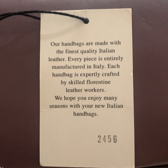 NWT, Claudia Firenze Italian leather Demi crossbody in plum . - Picture 12 of 12